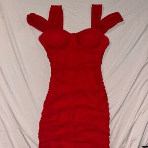 Windsor Bold Red Mini Dress